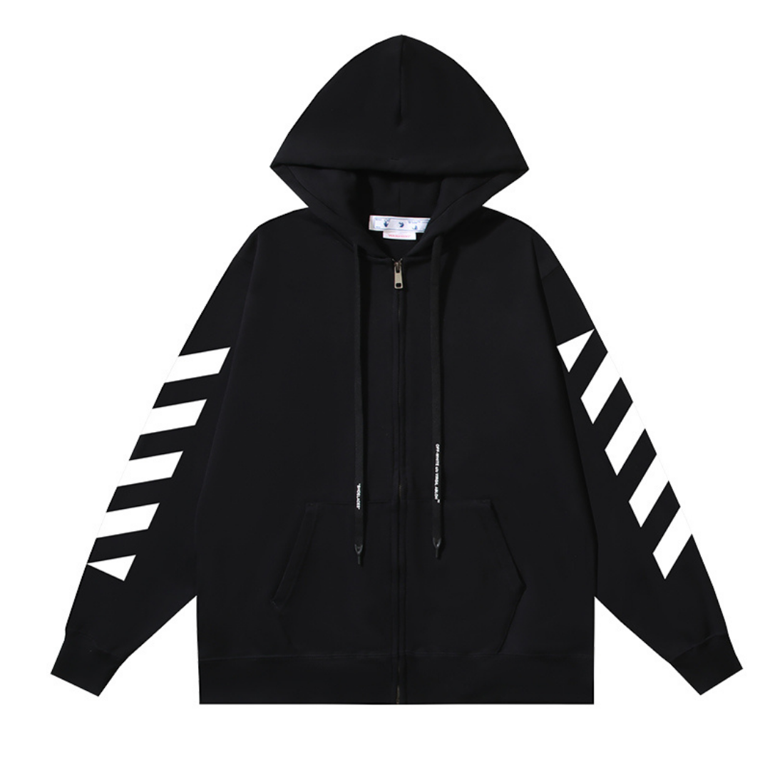 Sweat à Capuche Off-W Monogram Zippé