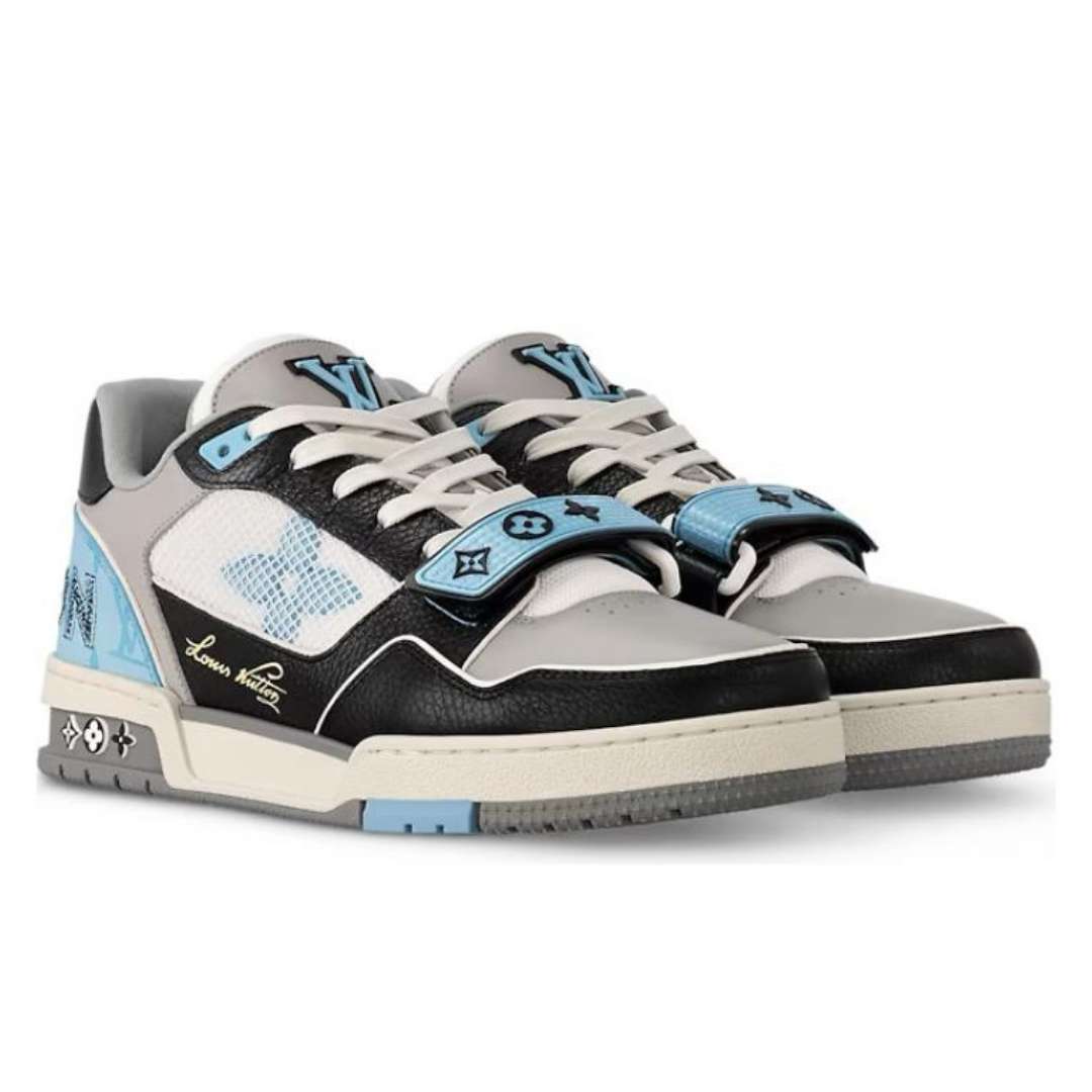 Baskets Monogram Bleu Noir Gris