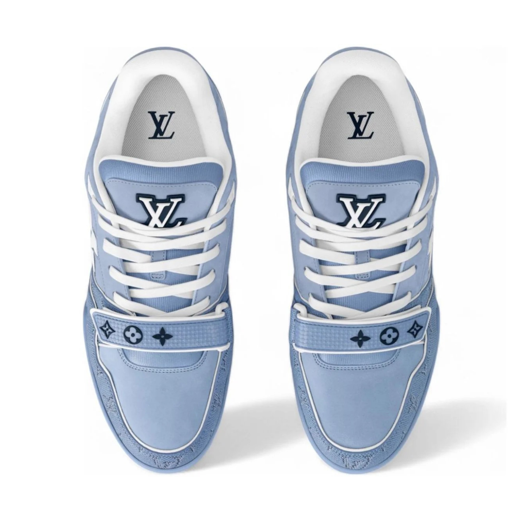Baskets Monogram Bleu Blanc