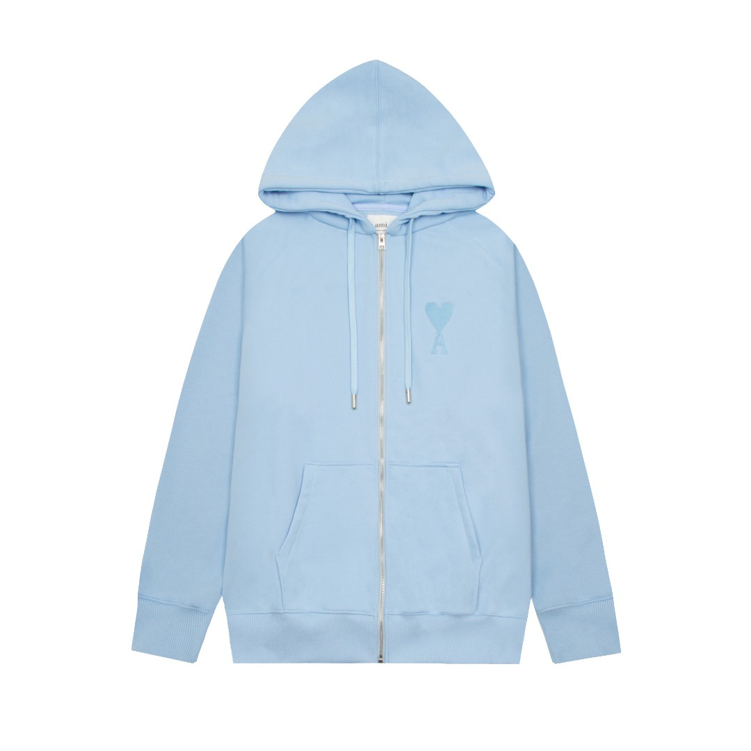 Sweat à Capuche Ami Zippé