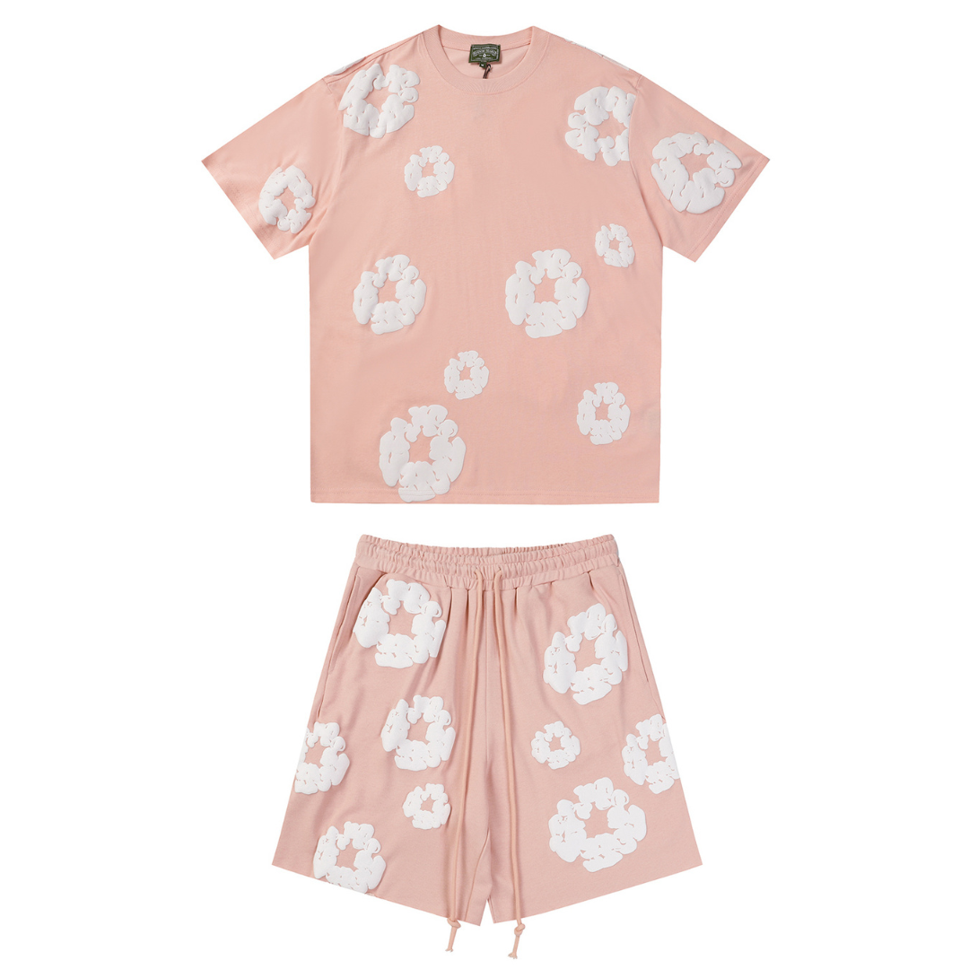 Ensemble Short Denim Trs Rose