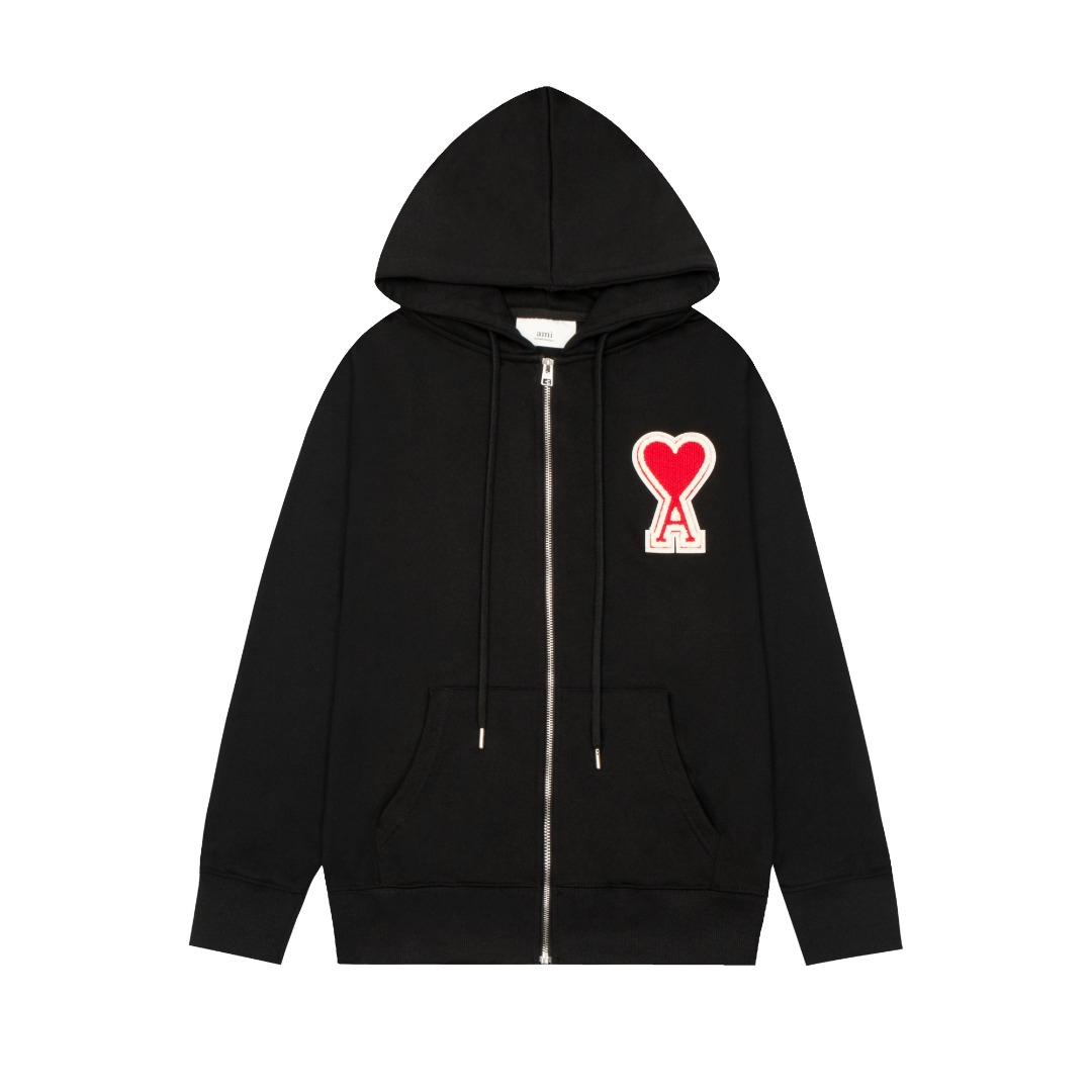 Sweat à Capuche Ami Zippé