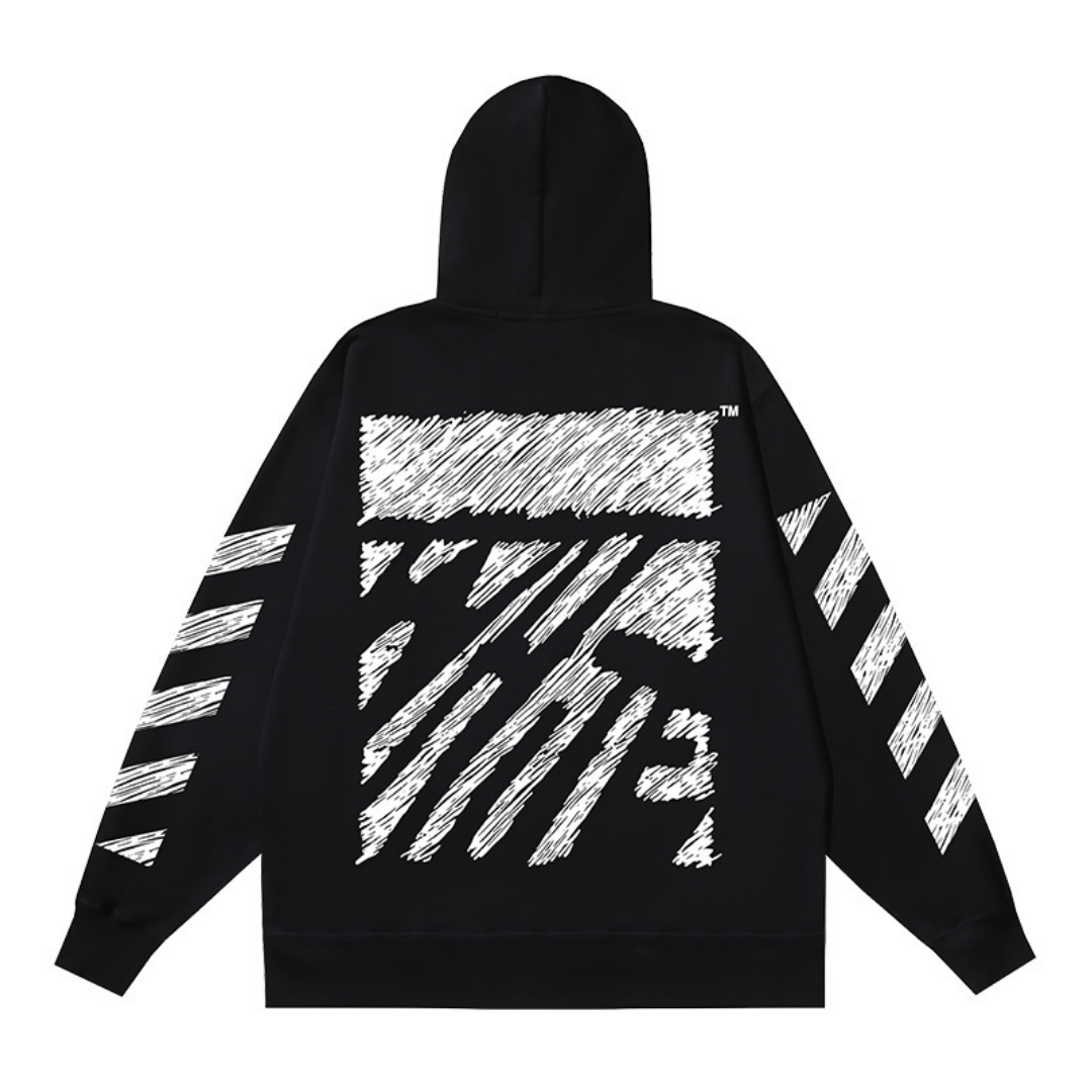 Sweat à Capuche Off-W Monogram Zippé
