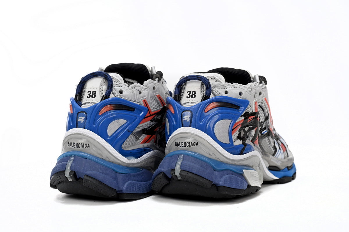 BALENCI Runner Blanc And Bleu