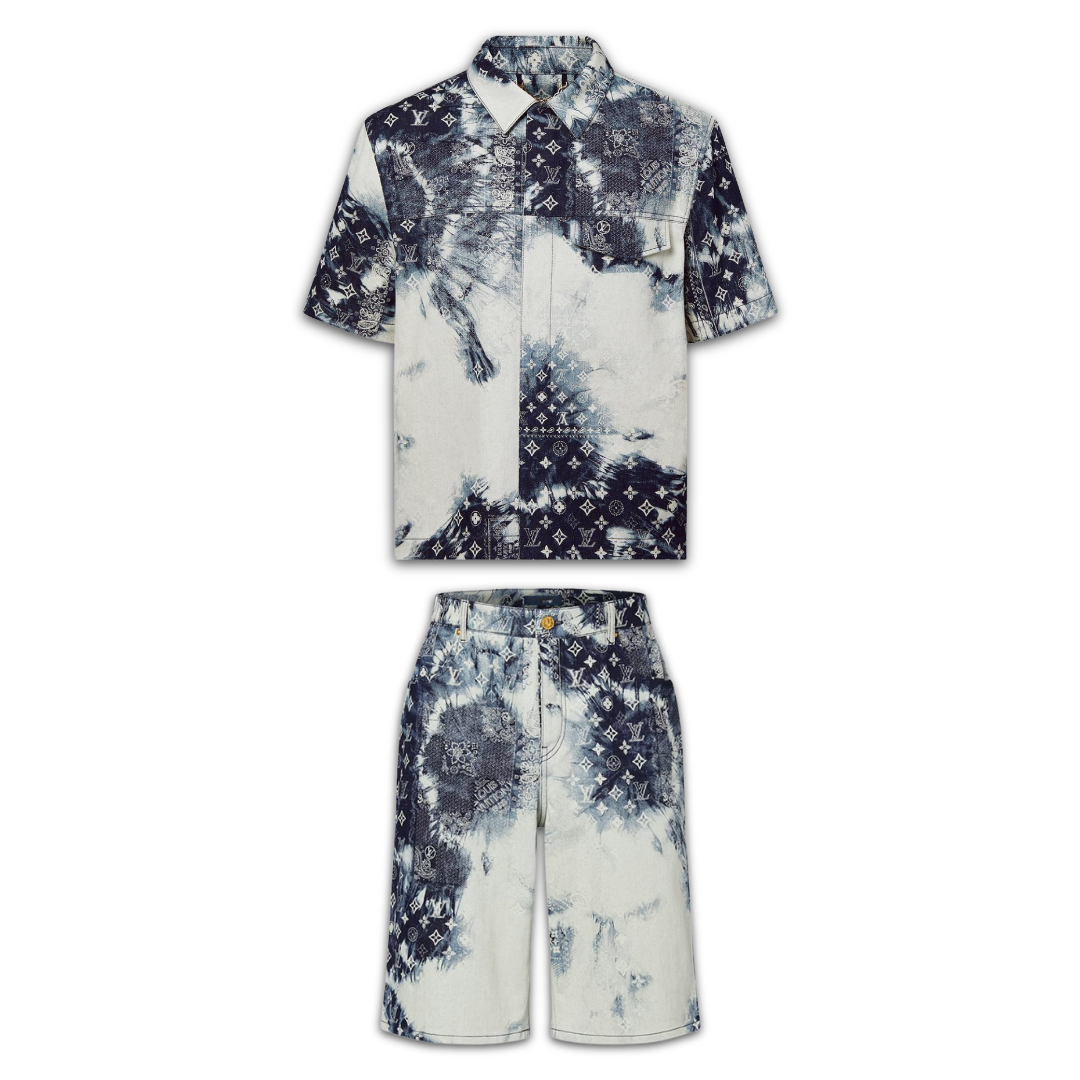 Ensemble Short Monogram Denim