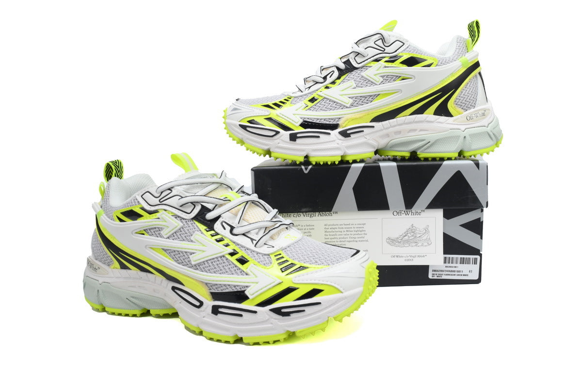 OFF-WHITE Be Right Back Fluorescent Vert
