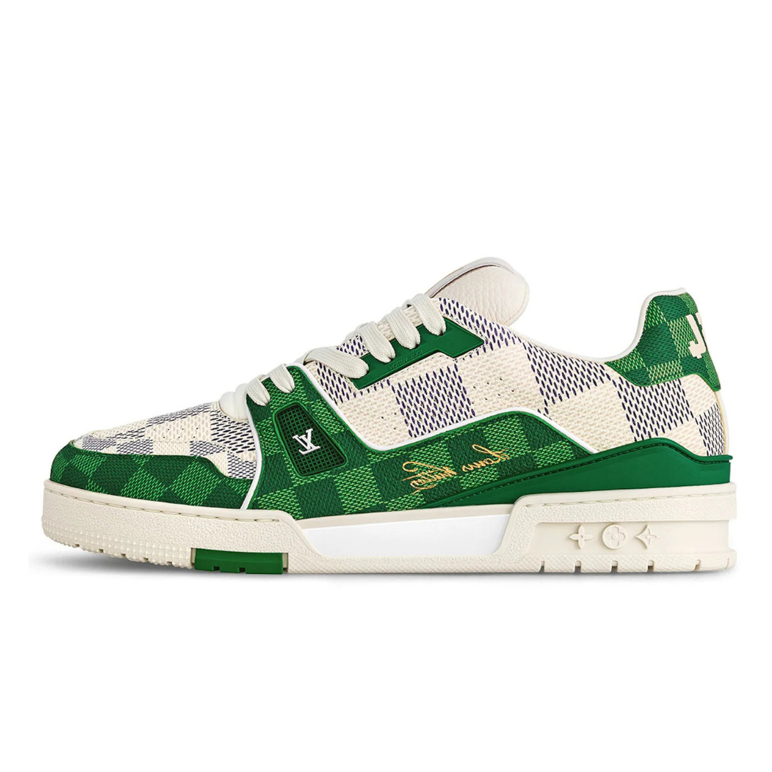 Baskets Monogram Vert Damier