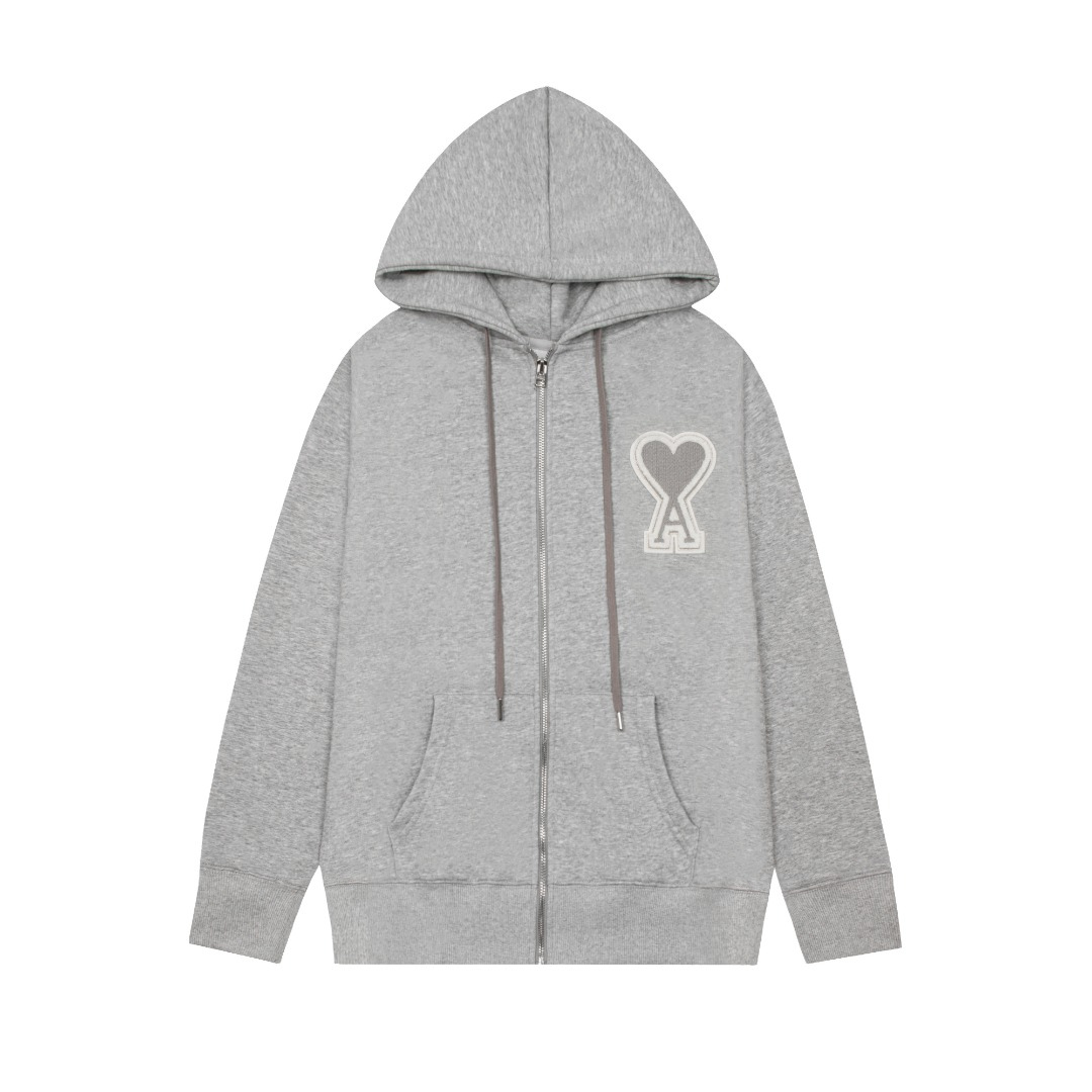 Sweat à Capuche Ami Zippé