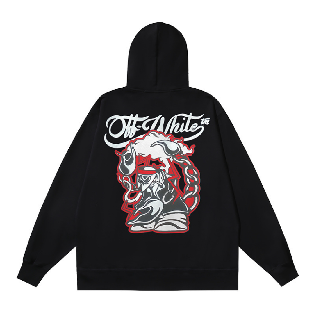 Sweat à Capuche Off-W Monogram Zippé