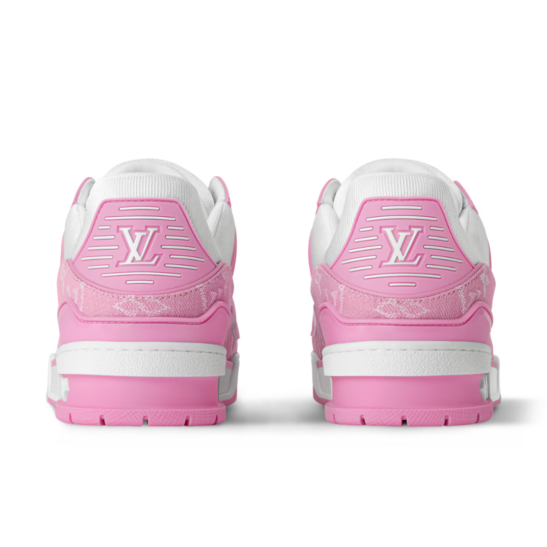 Baskets Monogram Rose Blanc