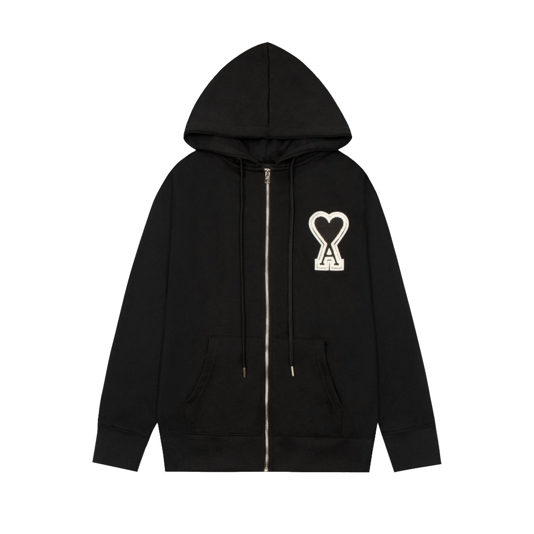Sweat à Capuche Ami Zippé