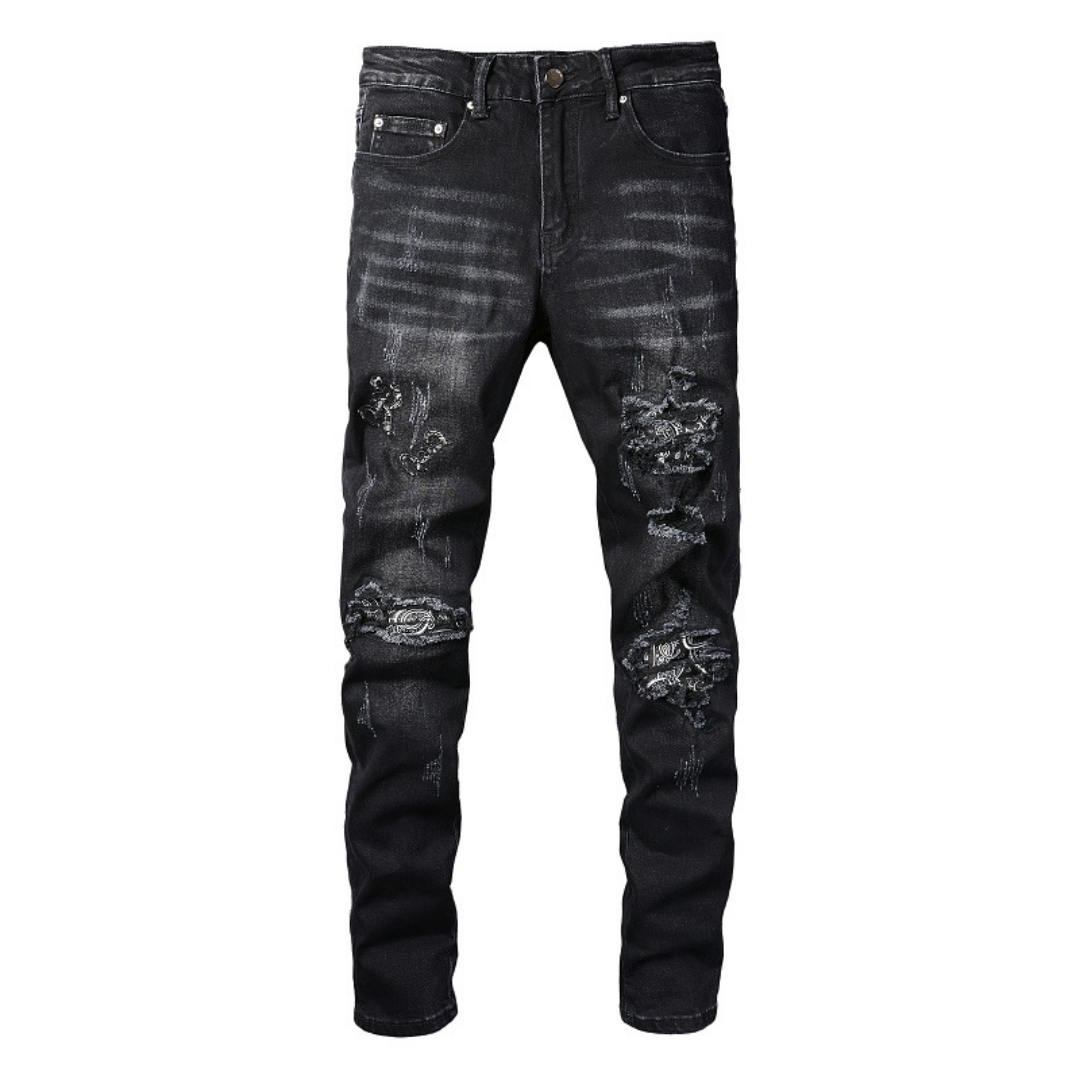 Jean Amr Noir Bandana Camo