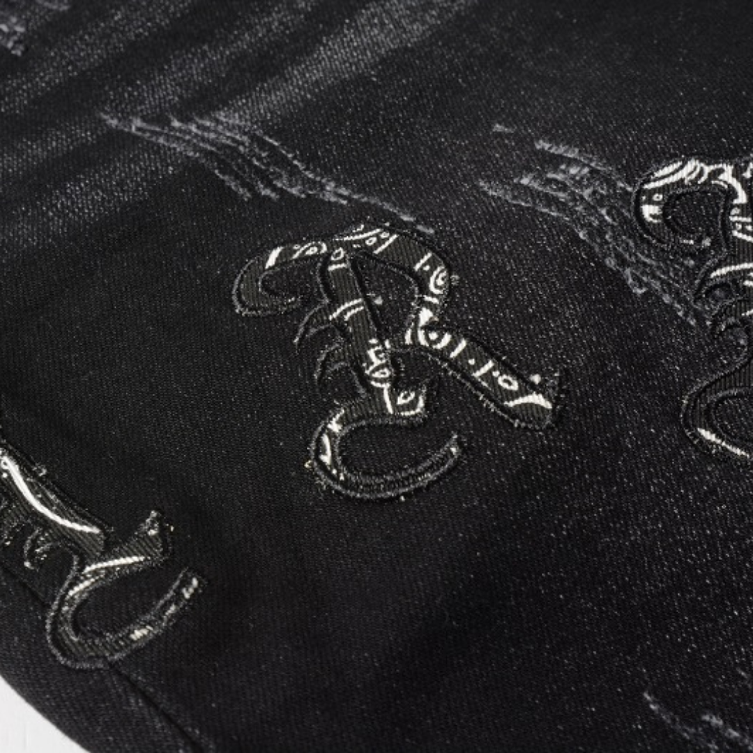 Jean Amr Noir Bandana Camo