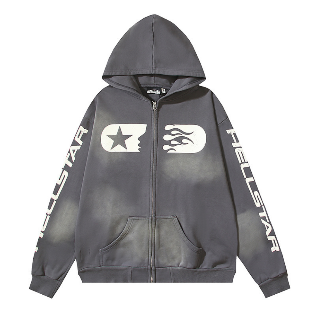 Sweat à Capuche Hell Zippé