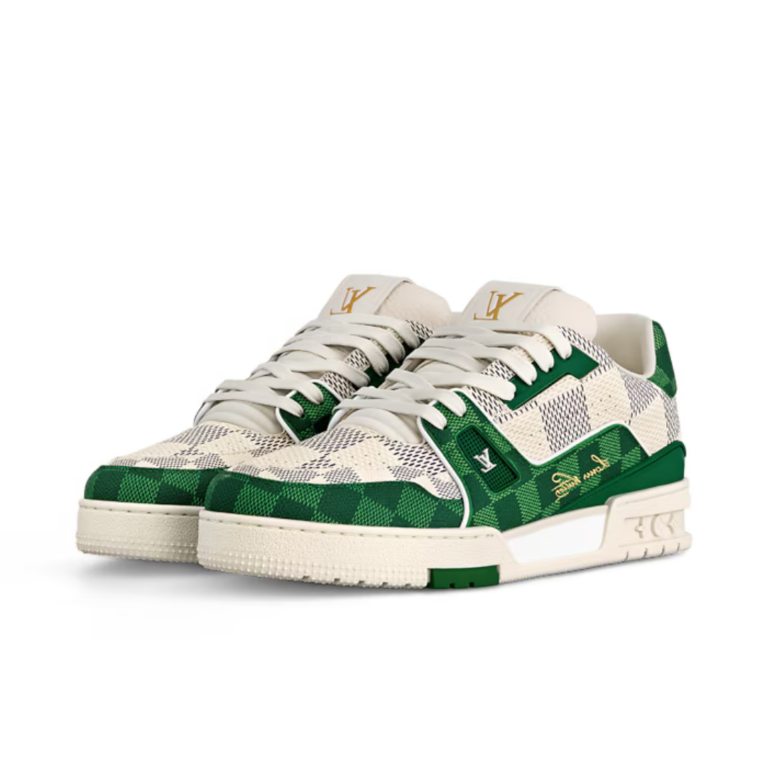 Baskets Monogram Vert Damier