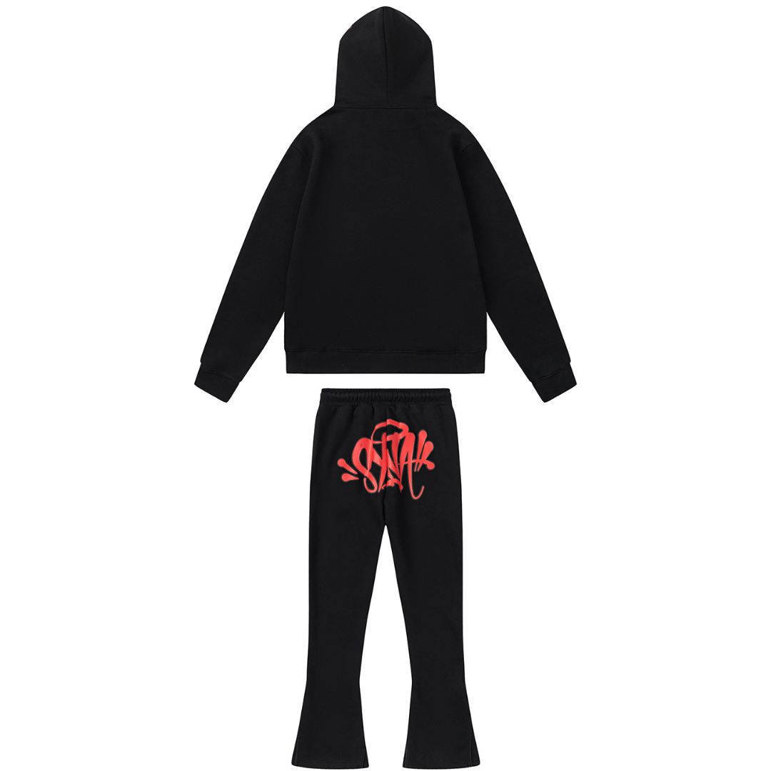 Survêtement Syna Noir Rouge