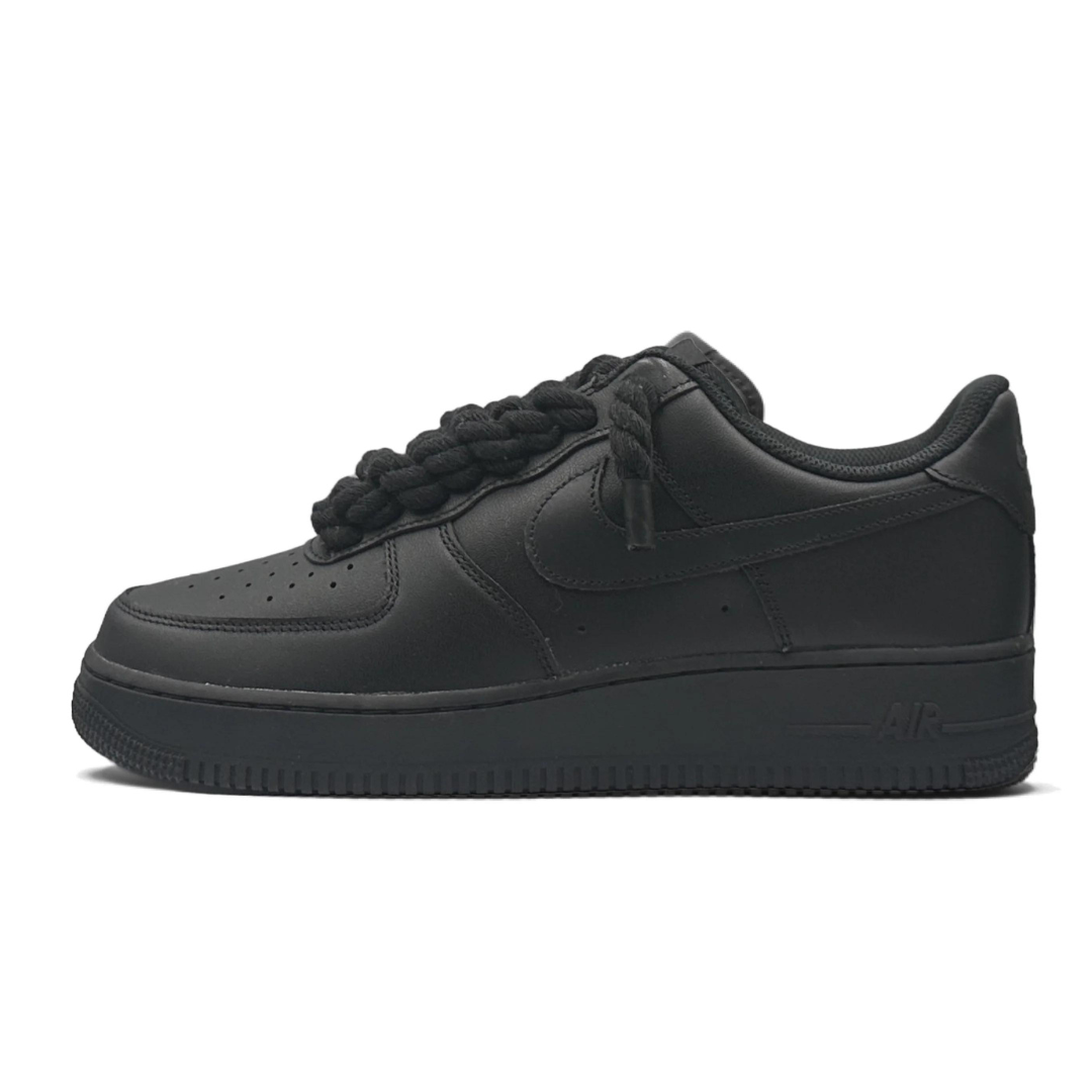 AF1 Noir Noir Rope Laces