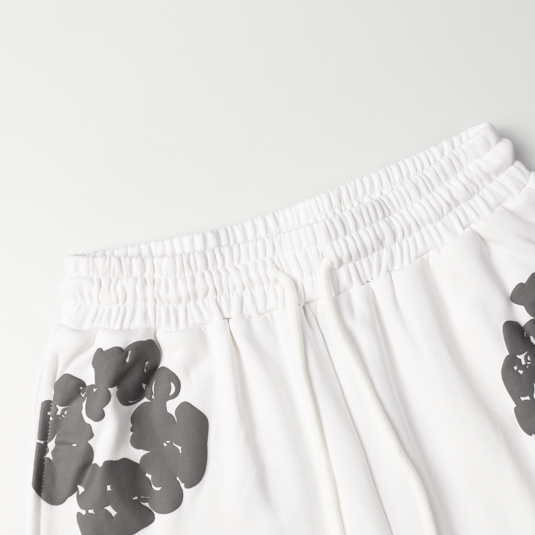 Ensemble Short Denim Trs Blanc Gris