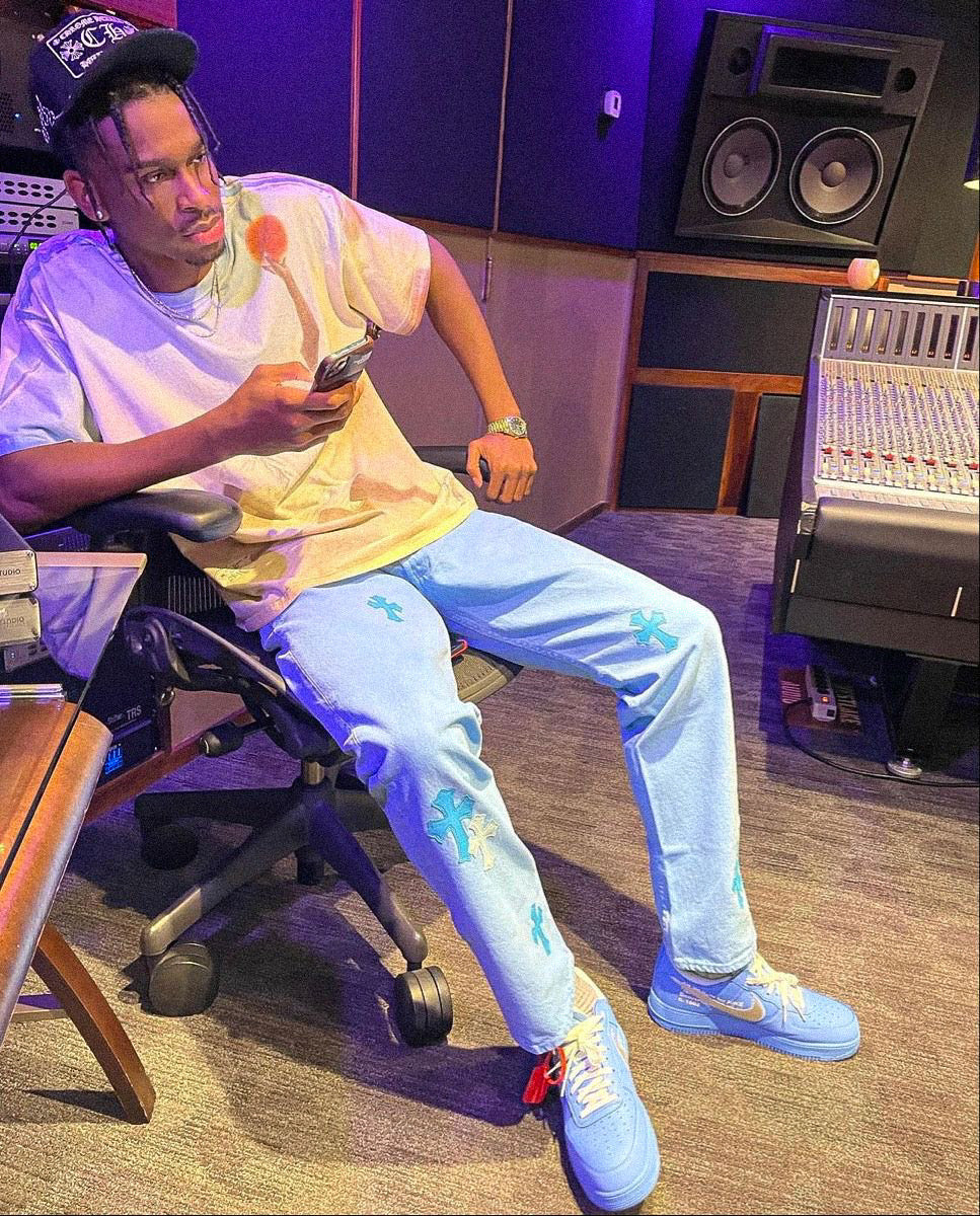 AF1 x Off University Bleu