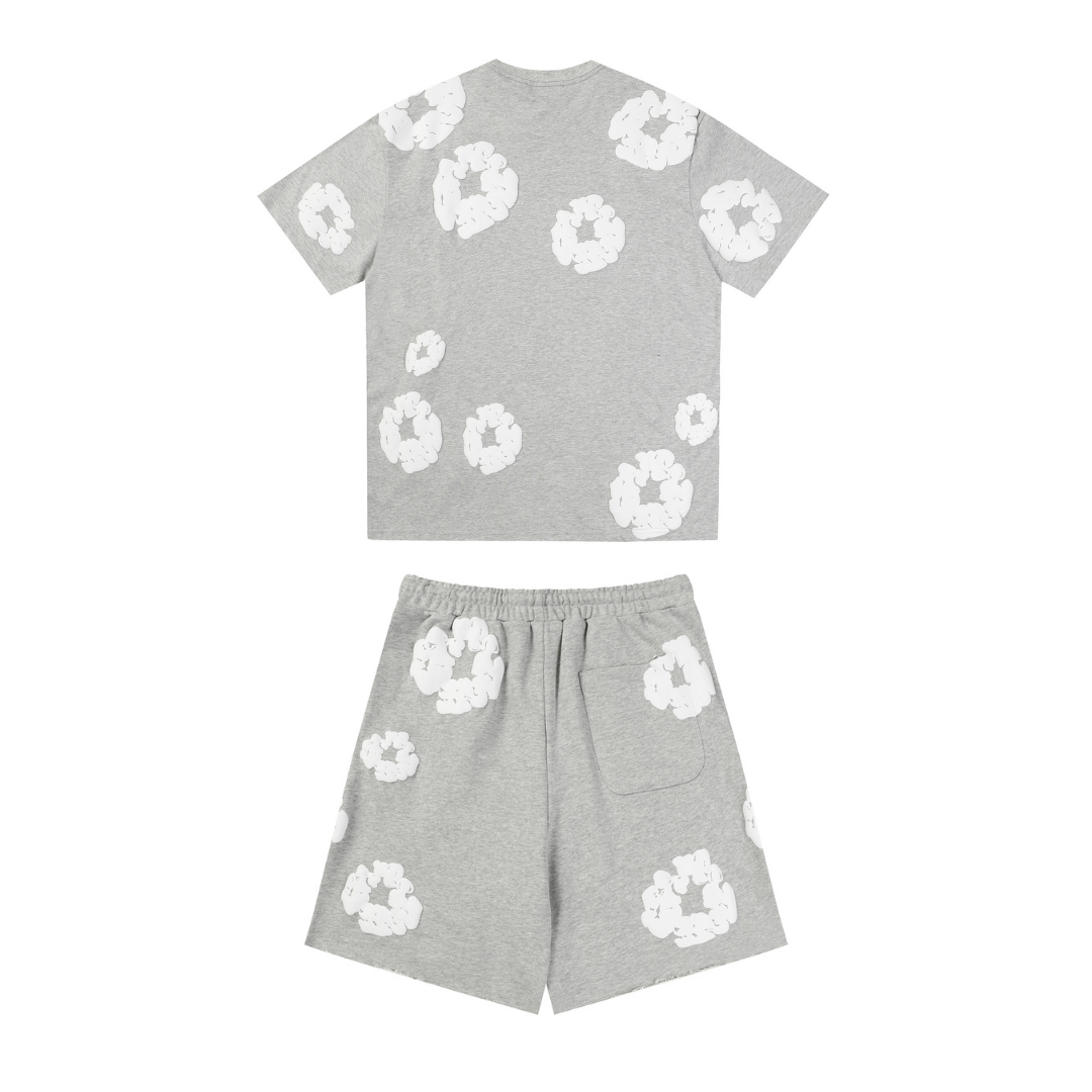 Ensemble Short Denim Trs Gris