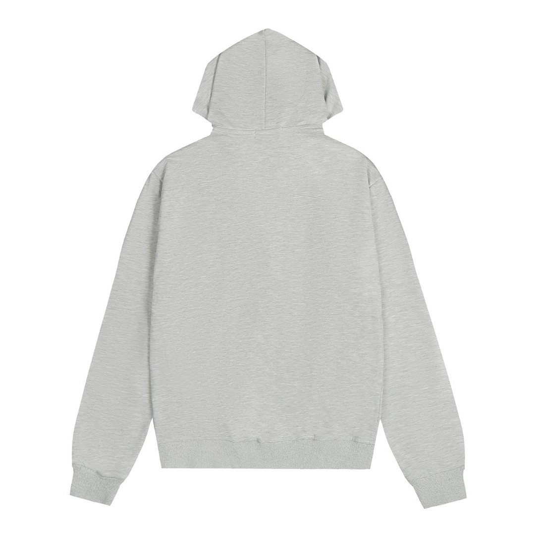 Sweat à Capuche Polo Gris Zippé