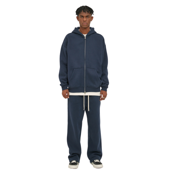Sweat à Capuche FIVELEAFS Zippé