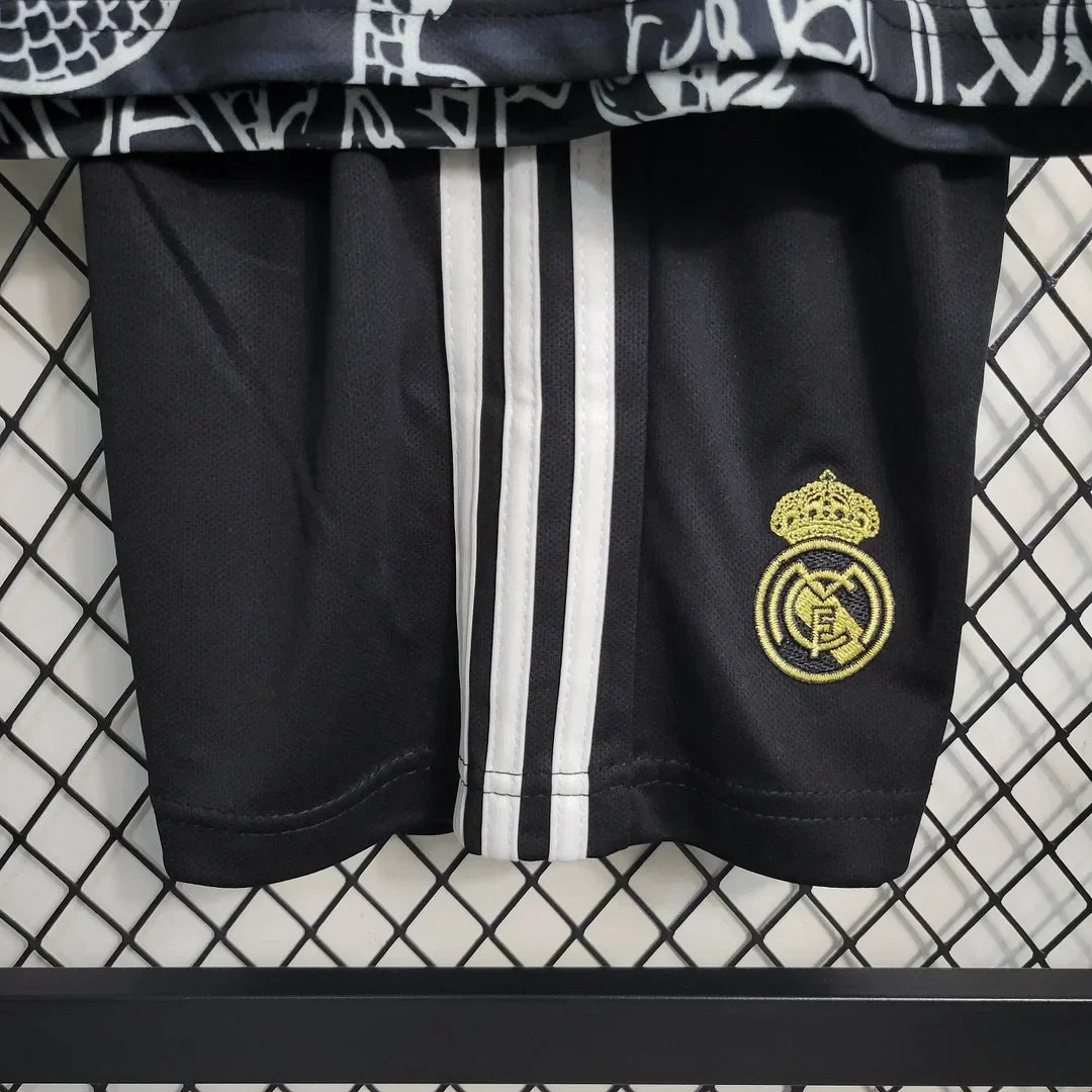 Maillot Real Madrid Dragón Negro Limited Kids Size