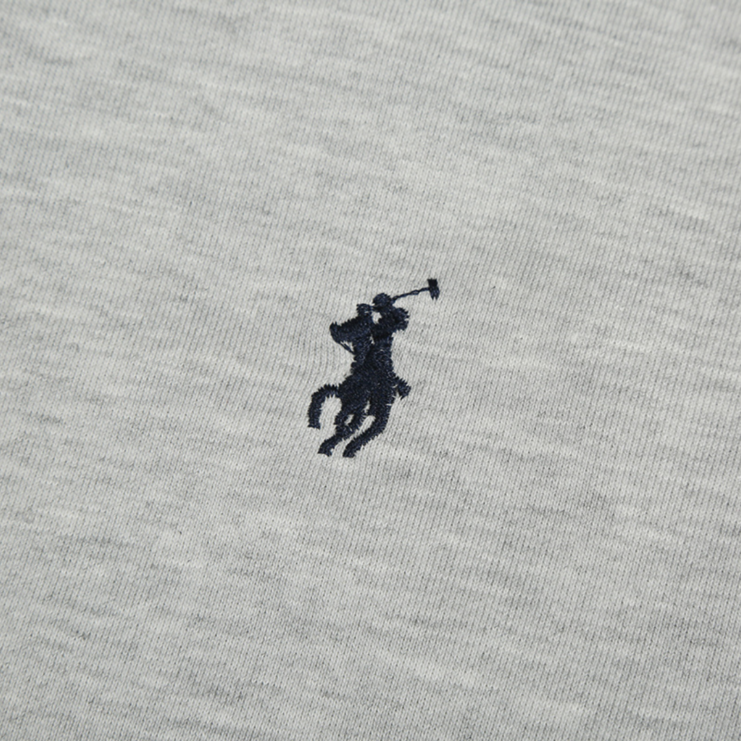 Sweat à Capuche Polo Gris Zippé