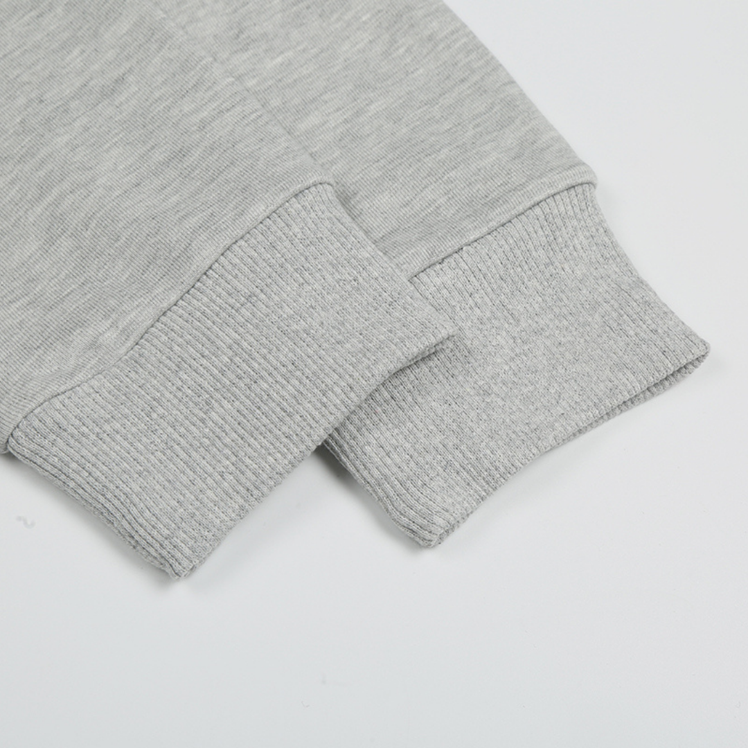 Sweat à Capuche Polo Gris Zippé
