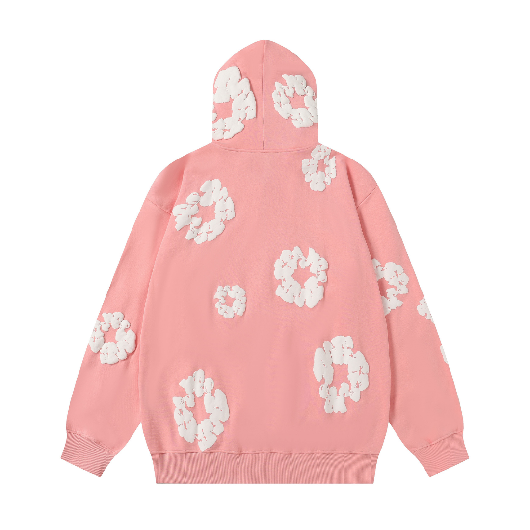 Sweat à Capuche Denim Trs Zippé