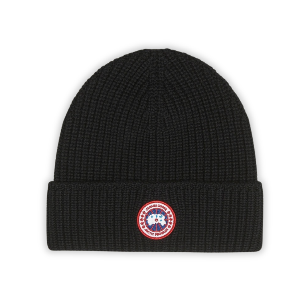 Bonnet Goose Noir Ribbed
