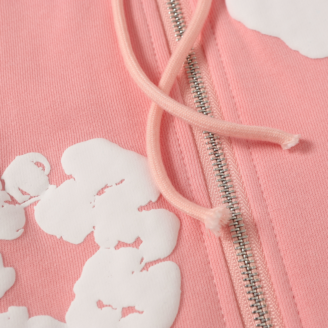 Sweat à Capuche Denim Trs Zippé