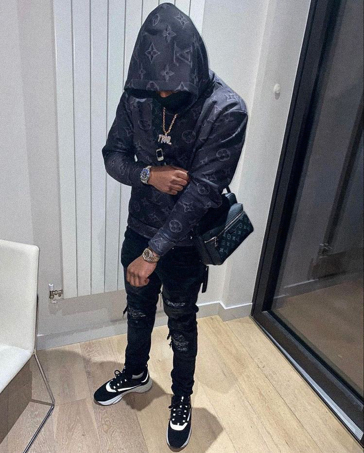 Jean Amr Noir Bandana Camo