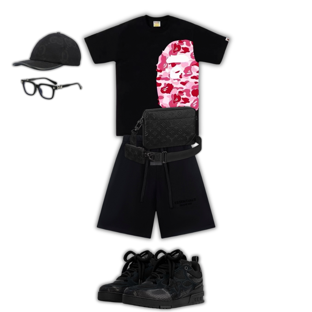 Lunettes de Soleil Outfit BB + Bag + Cap + + Sneakers