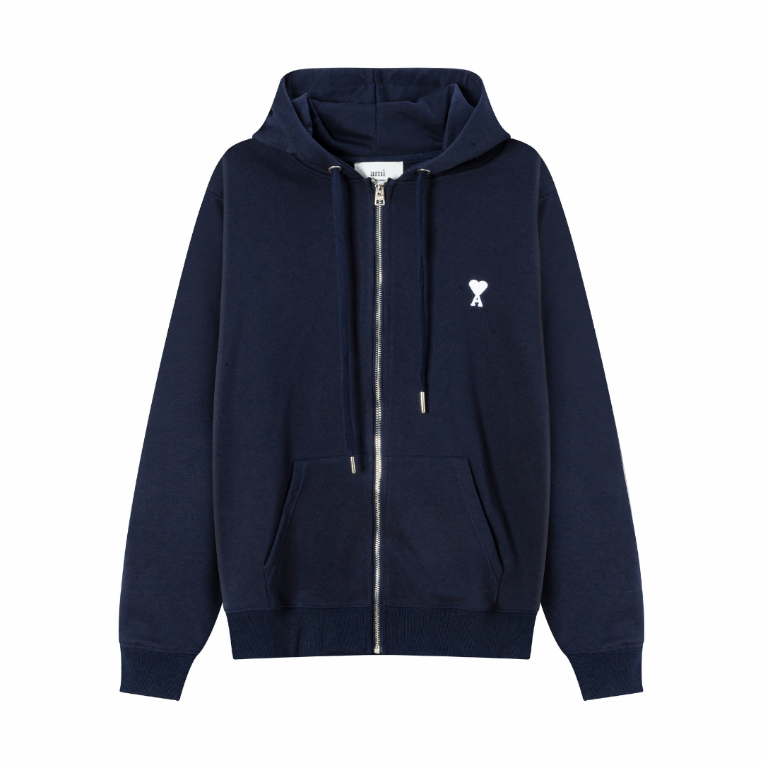Sweat à Capuche Ami Zippé