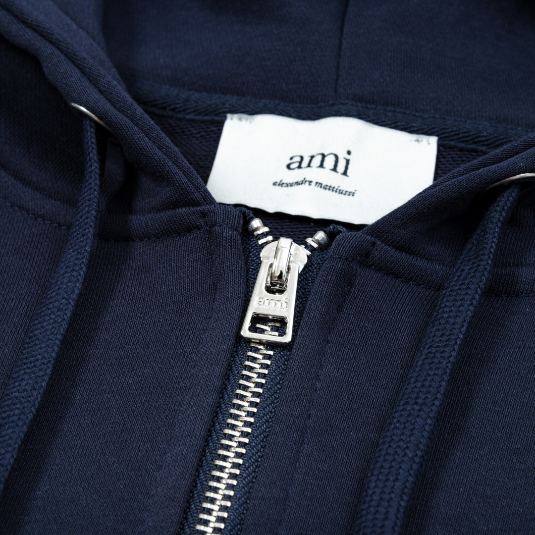 Sweat à Capuche Ami Zippé