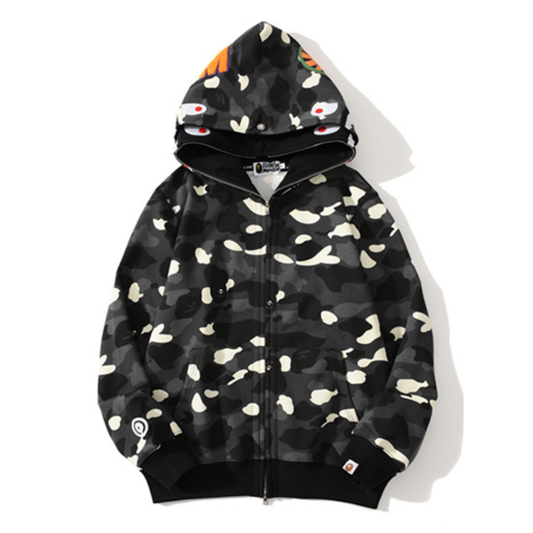 Sweat à Capuche Bape Zippé