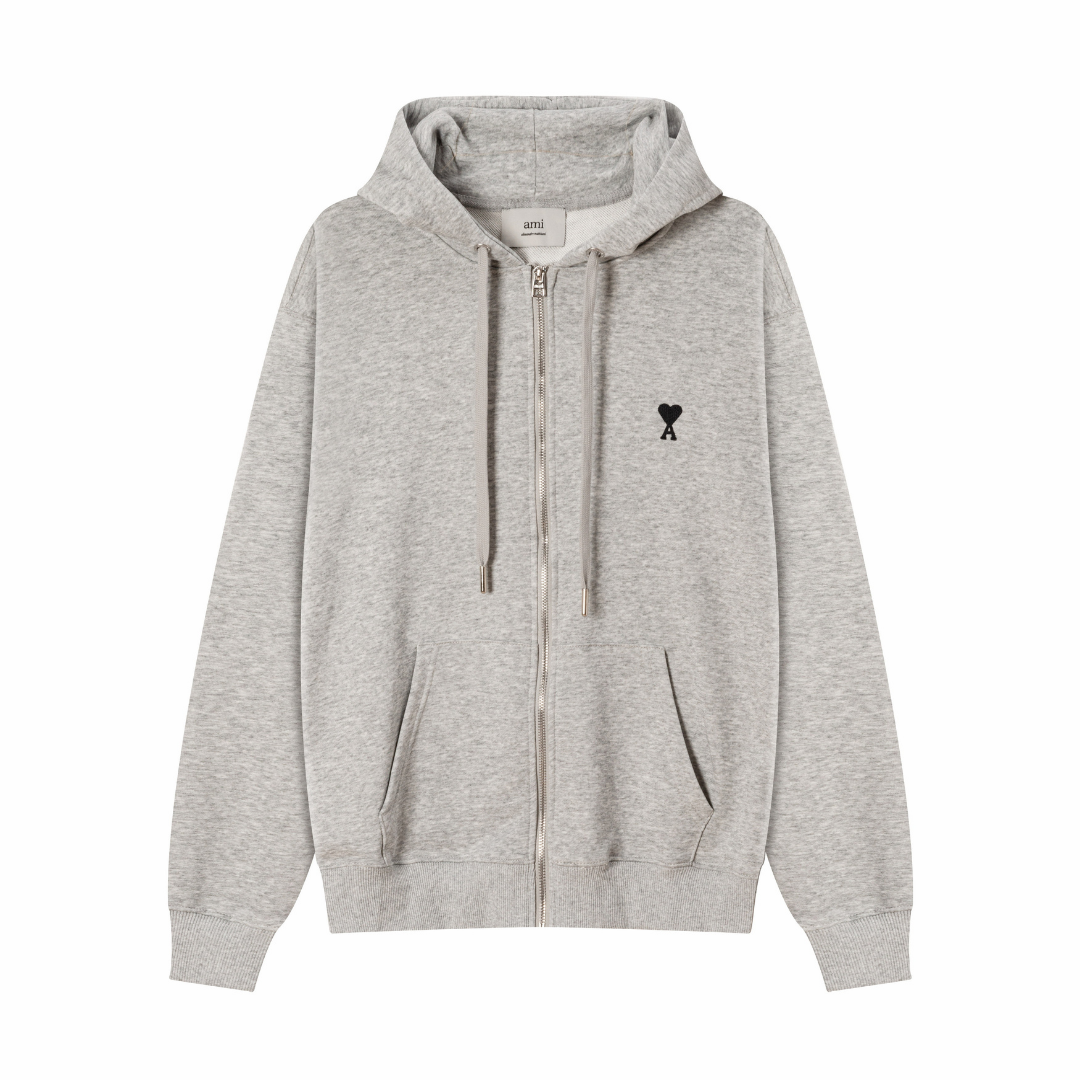 Sweat à Capuche Ami Zippé
