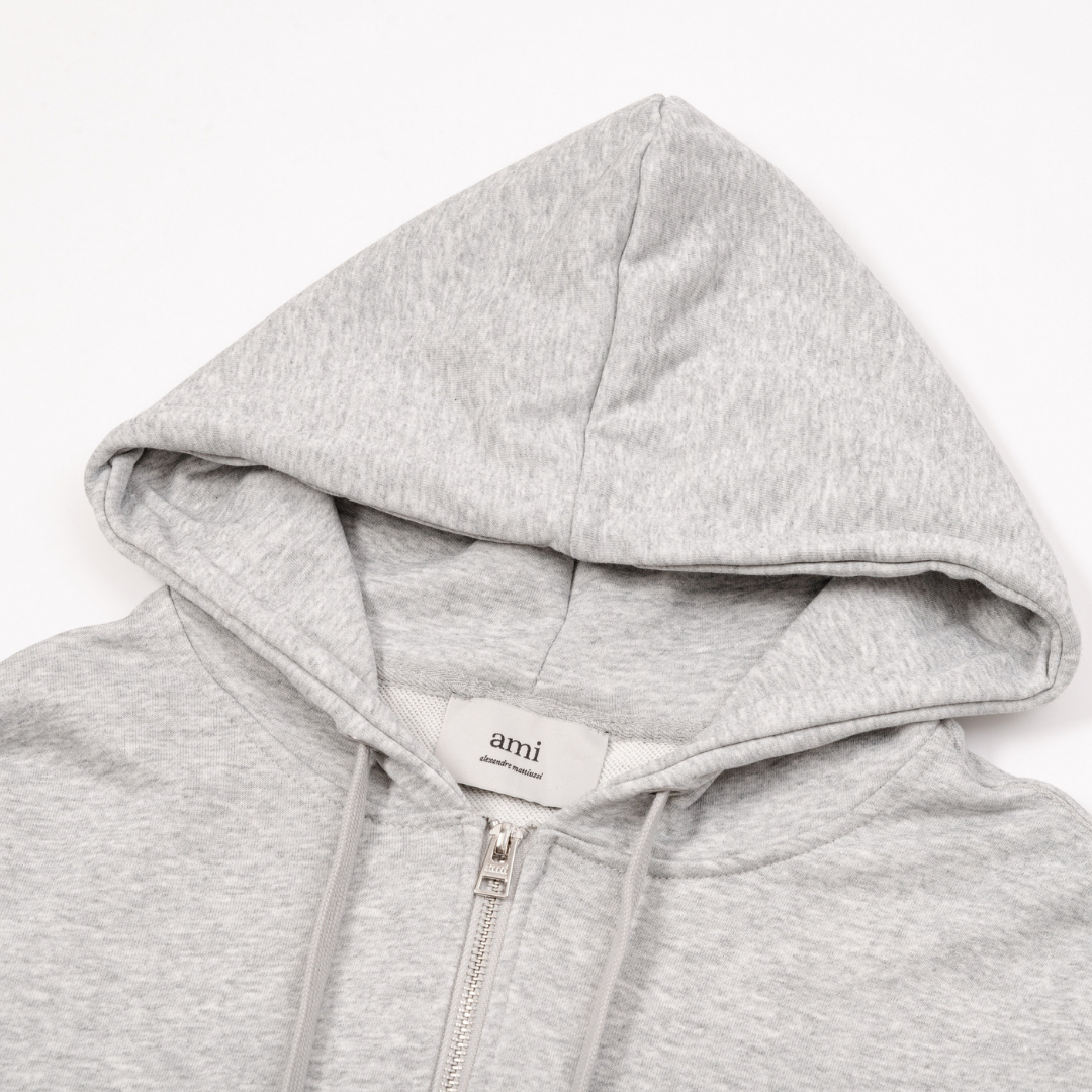 Sweat à Capuche Ami Zippé