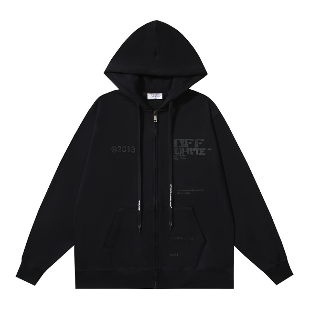 Sweat à Capuche Off-W Monogram Zippé