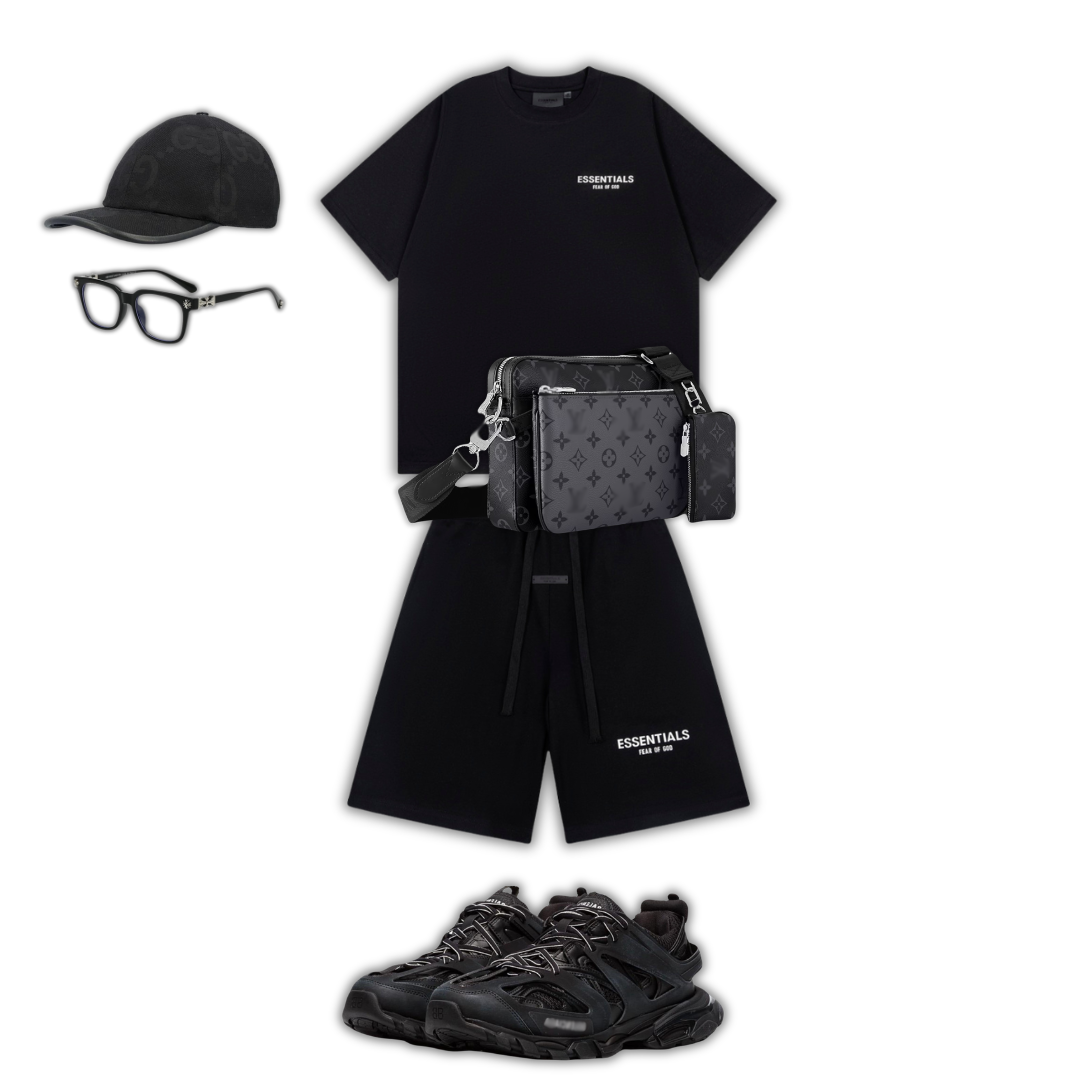 Lunettes de Soleil Outfit BB + Bag + Cap + + Sneakers