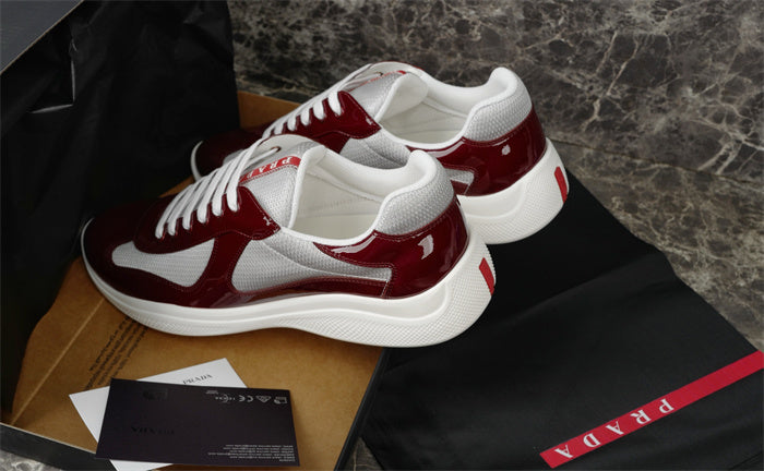 LEDER AMERICAS CUP PATENT Cuir BURGUNDY