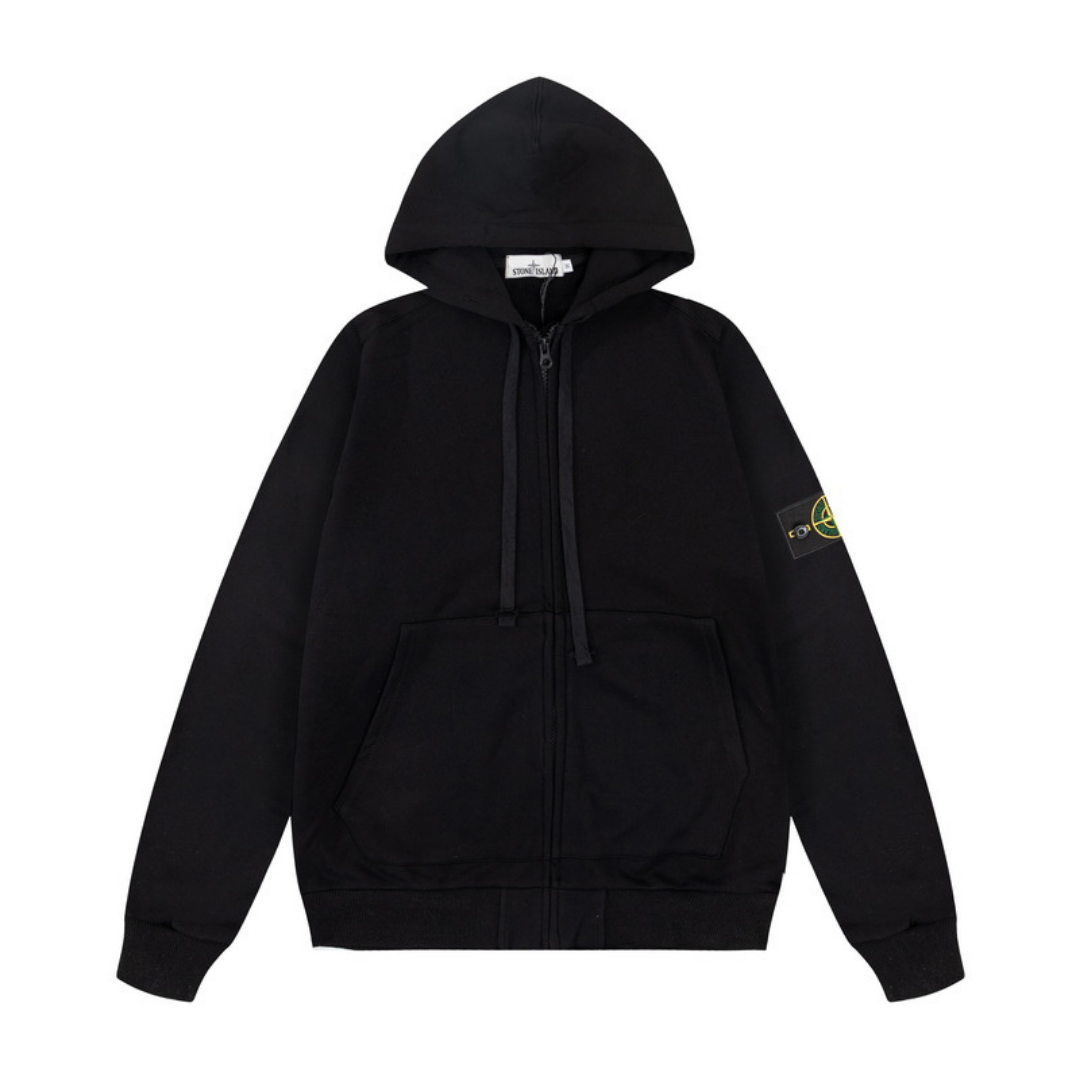 Sweat à Capuche Monogram Zippé