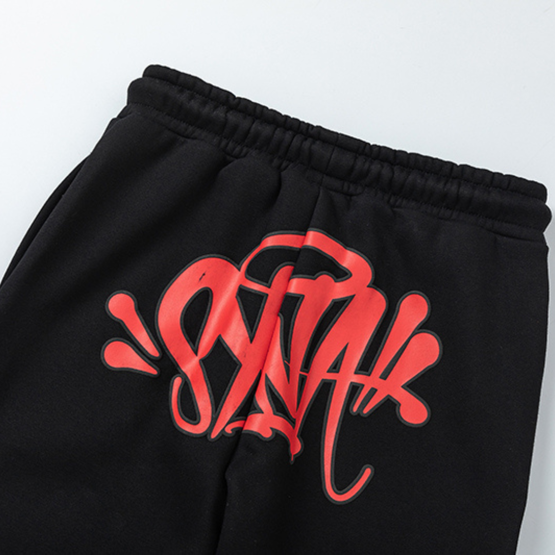 Survêtement Syna Noir Rouge