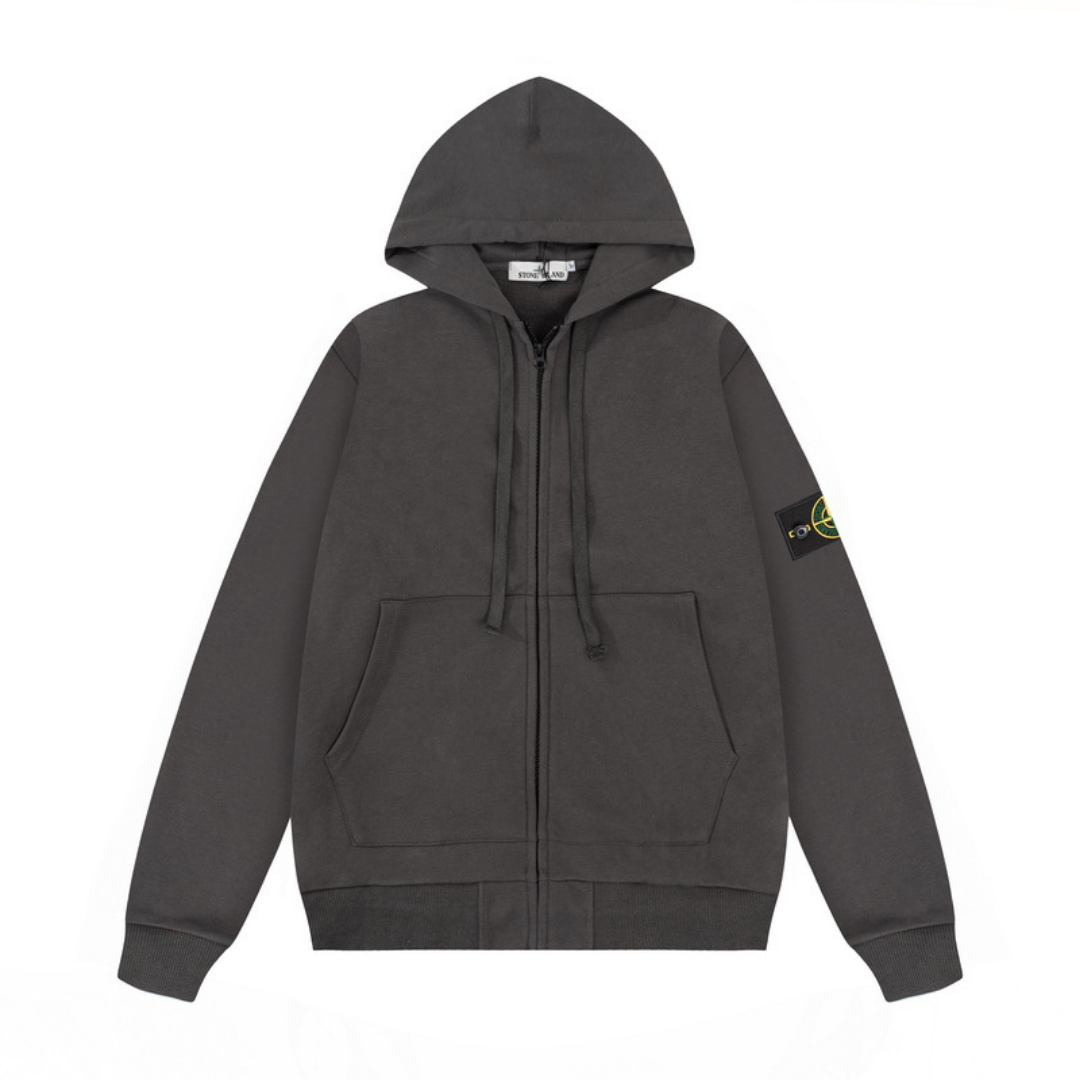 Sweat à Capuche Monogram Zippé