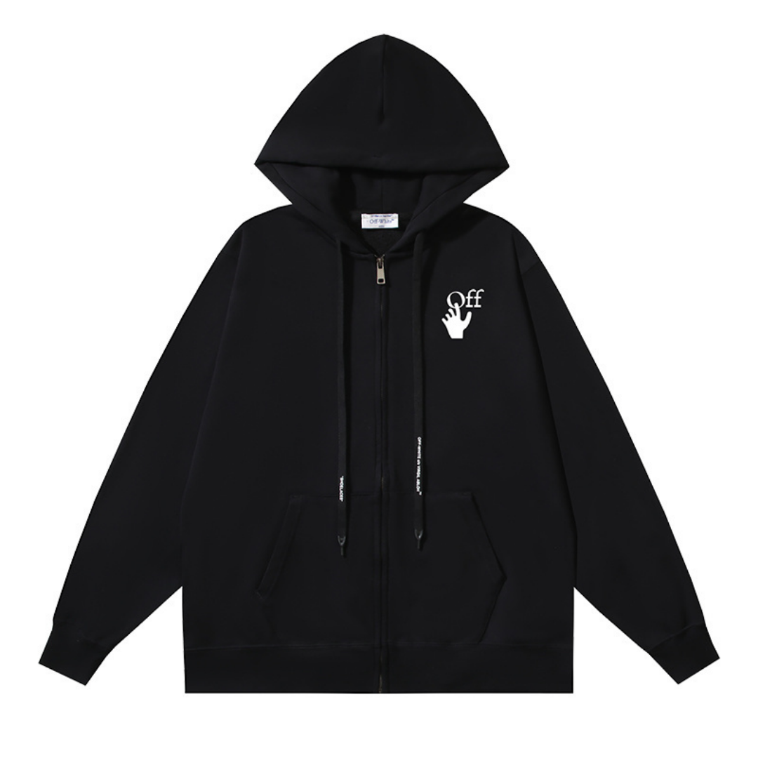 Sweat à Capuche Off-W Monogram Zippé