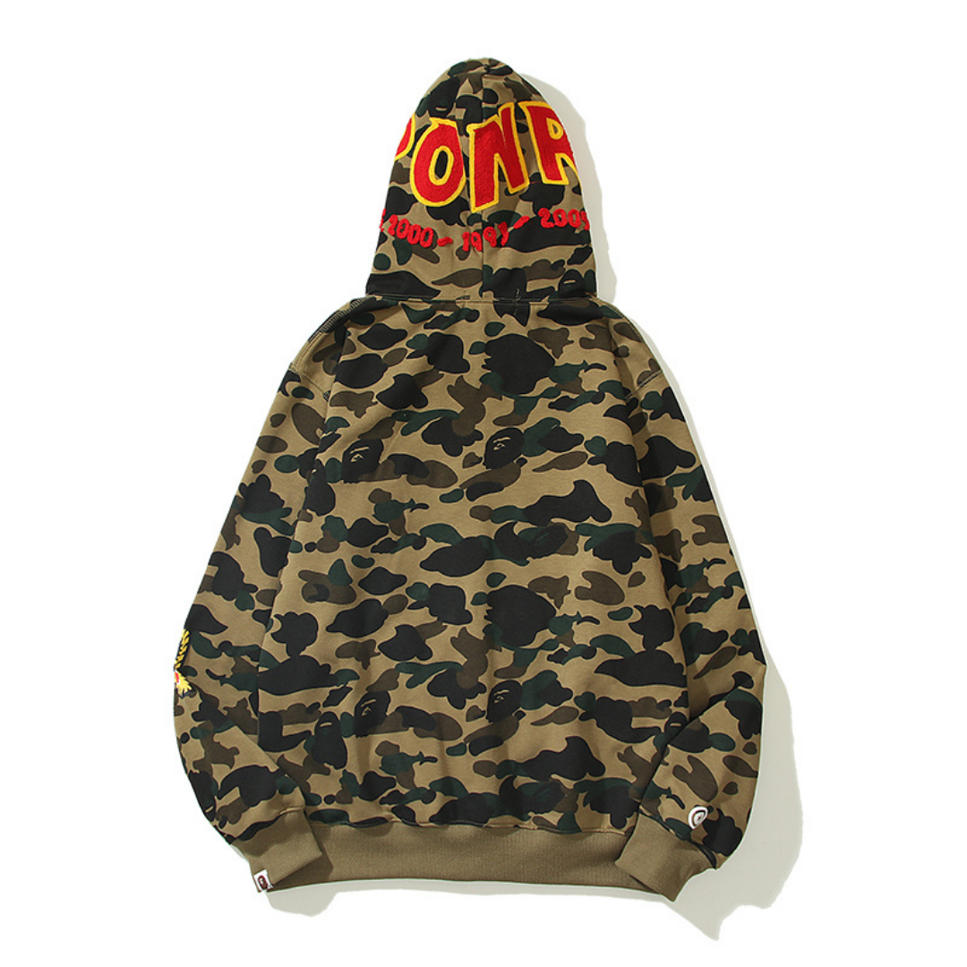 Sweat à Capuche Bape Zippé