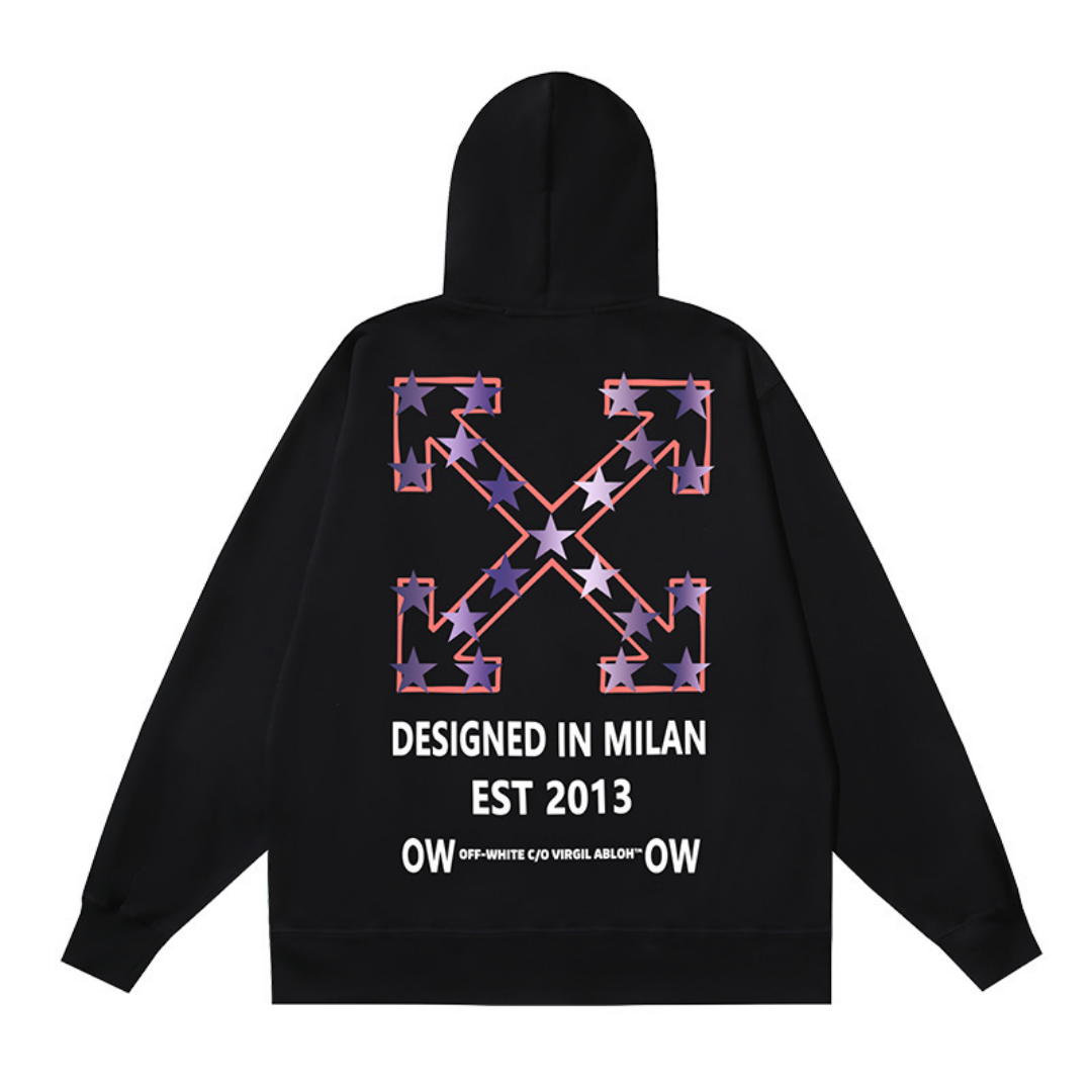 Sweat à Capuche Off-W Monogram Zippé