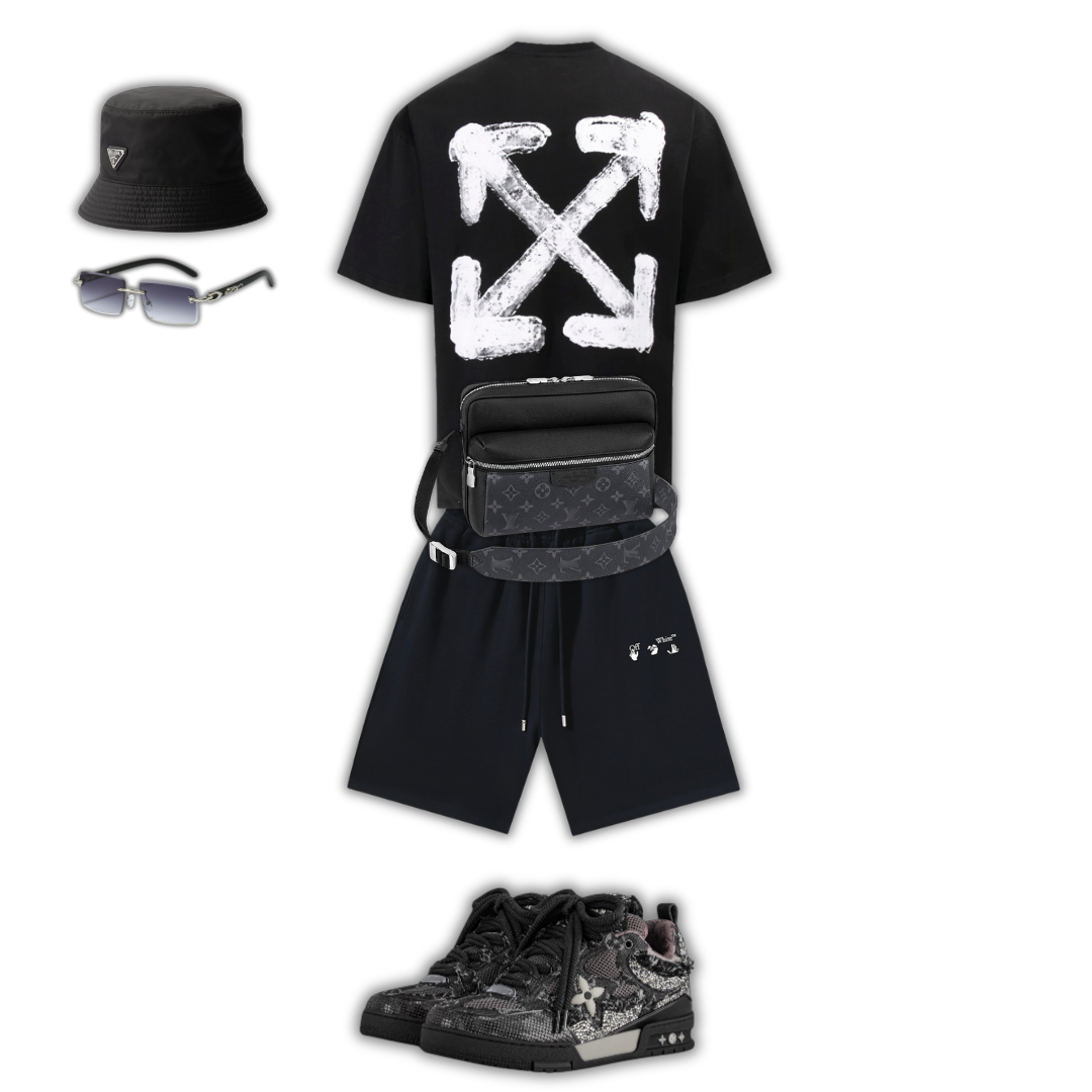 Lunettes de Soleil Outfit BB + Bag + Cap + + Sneakers