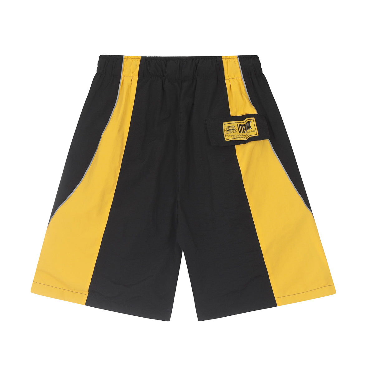 Short Cargo Jaune Noir